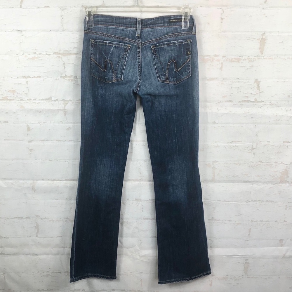 COH Dita distressed petite bootcut med wash jeans